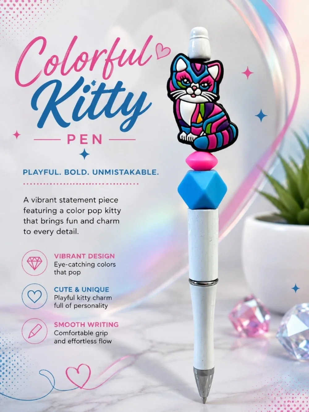 Rainbow Whiskers Pen